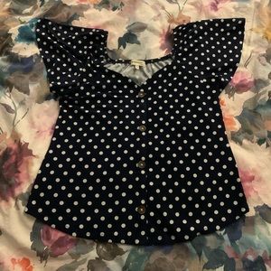 ✨3/$15 Polka Dot Blouse